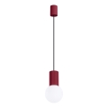 Luster na sajli HALO 1xG9/8W/230V pr. 12 cm crvena