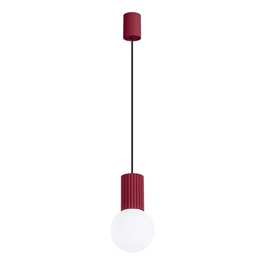 Luster na sajli HALO 1xG9/8W/230V pr. 12 cm crvena