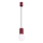 Luster na sajli HALO 1xG9/8W/230V pr. 12 cm crvena