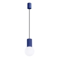 Luster na sajli HALO 1xG9/8W/230V pr. 12 cm plava