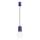Luster na sajli HALO 1xG9/8W/230V pr. 12 cm plava