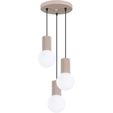 Luster na sajli HALO 3xG9/8W/230V pr. 25 cm bež