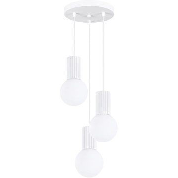Luster na sajli HALO 3xG9/8W/230V pr. 25 cm bijela