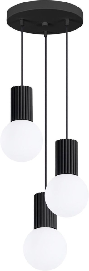 Luster na sajli HALO 3xG9/8W/230V pr. 25 cm crna