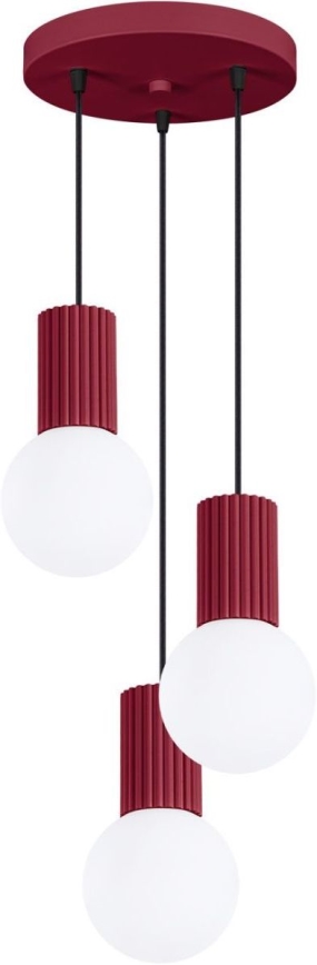 Luster na sajli HALO 3xG9/8W/230V pr. 25 cm crvena