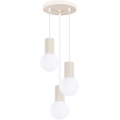 Luster na sajli HALO 3xG9/8W/230V pr. 25 cm krem