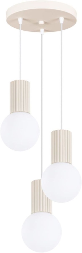 Luster na sajli HALO 3xG9/8W/230V pr. 25 cm krem