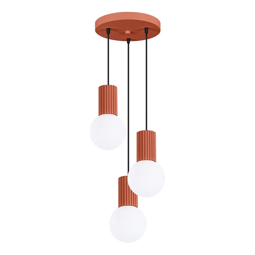Luster na sajli HALO 3xG9/8W/230V pr. 25 cm narančasta