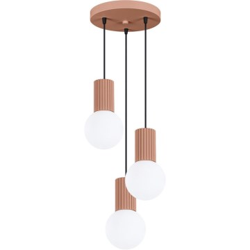 Luster na sajli HALO 3xG9/8W/230V pr. 25 cm smeđa