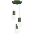 Luster na sajli HALO 3xG9/8W/230V pr. 25 cm zelena