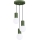 Luster na sajli HALO 3xG9/8W/230V pr. 25 cm zelena