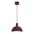 Luster na sajli HANDA 1xE27/15W/230V bordo