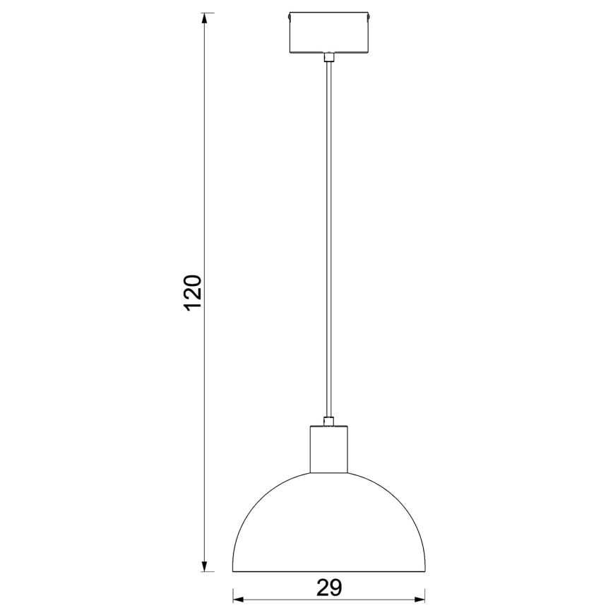 Luster na sajli HANDA 1xE27/15W/230V smeđi