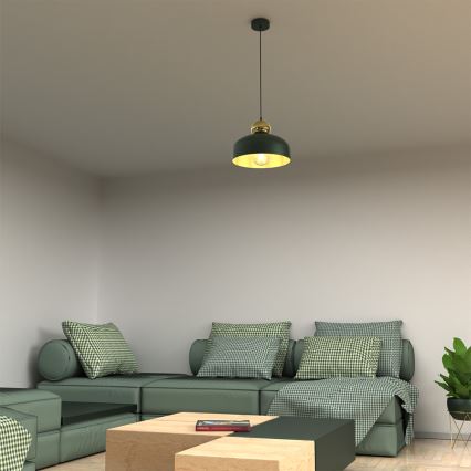 Luster na sajli HARALD 1xE27/60W/230V zelena