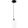 Luster na sajli HARMA 1xE27/15W/230V pr. 14 cm bijela/crna