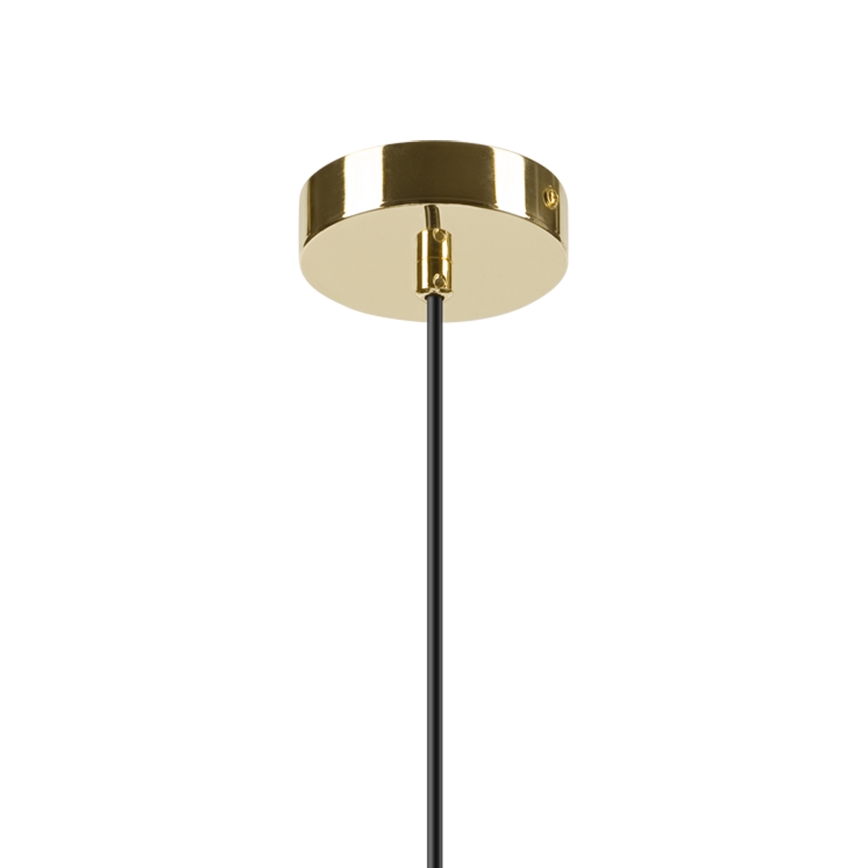 Luster na sajli HARMA 1xE27/15W/230V pr. 14 cm bijela/zlatna