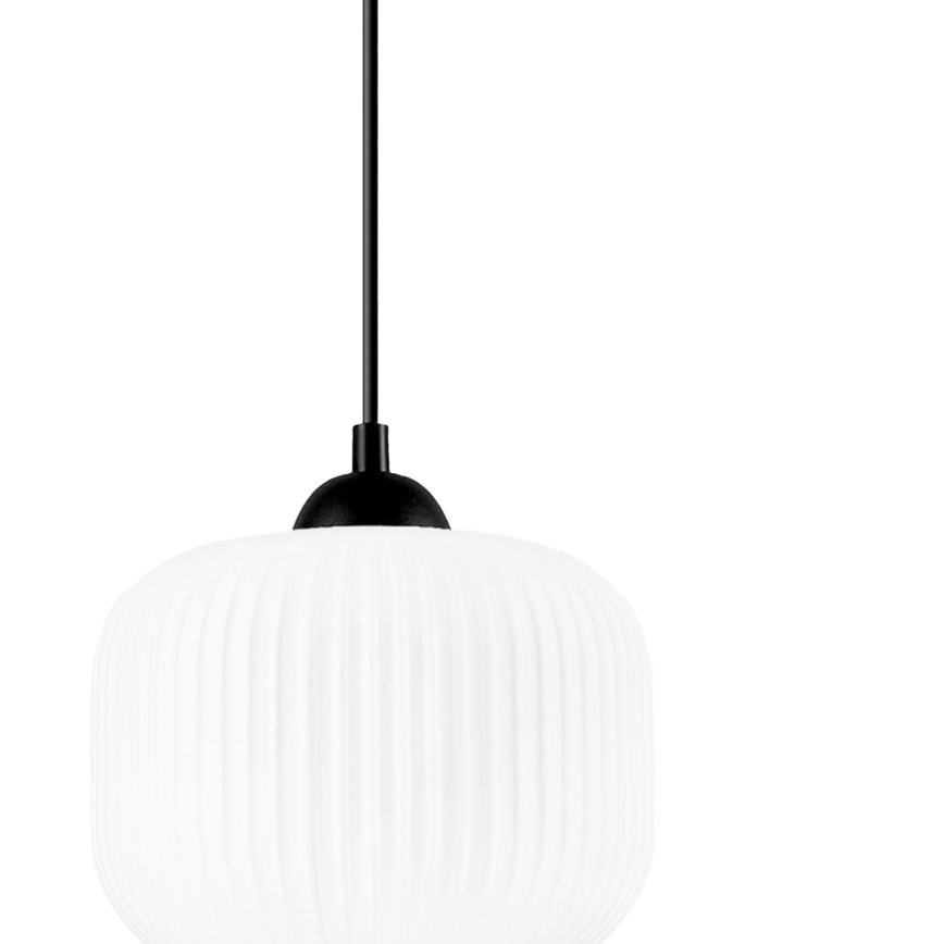 Luster na sajli HARMA 1xE27/15W/230V pr. 20 cm bijela/crna