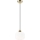 Luster na sajli HARMA 1xE27/15W/230V pr. 20 cm bijela/zlatna