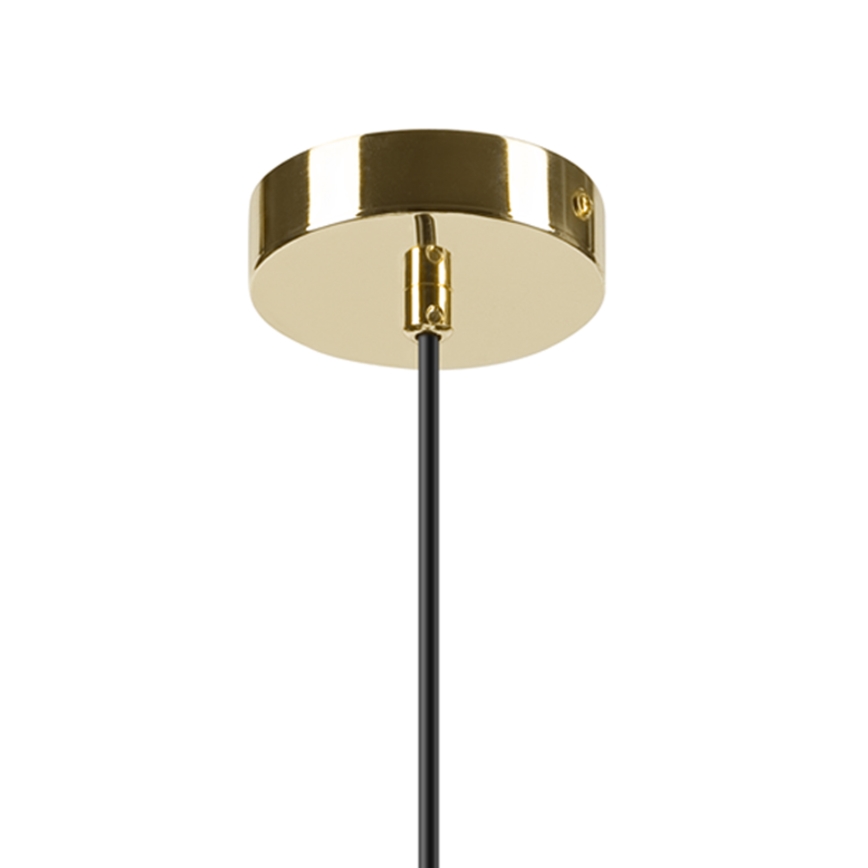 Luster na sajli HARMA 1xE27/15W/230V pr. 20 cm bijela/zlatna