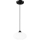 Luster na sajli HARMA 1xE27/15W/230V pr. 25 cm bijela/crna