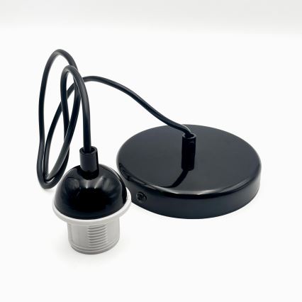 Luster na sajli HARMA 1xE27/15W/230V pr. 25 cm bijela/crna
