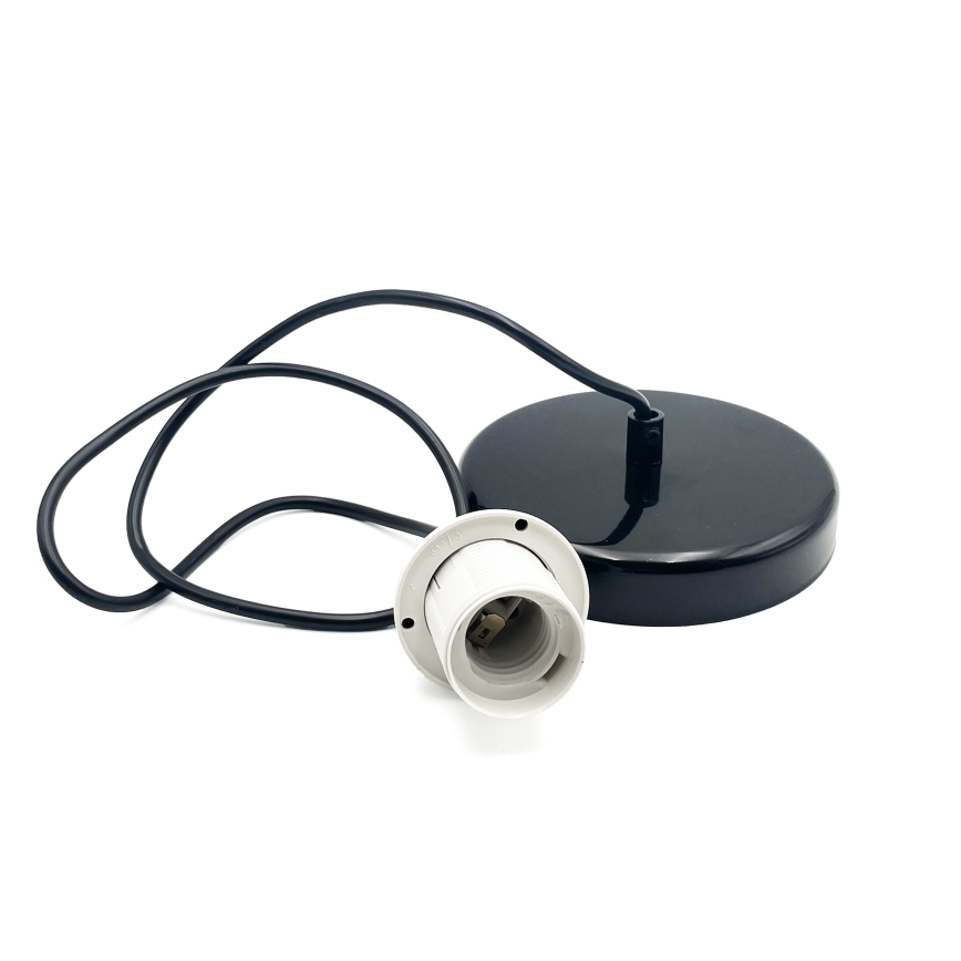 Luster na sajli HARMA 1xE27/15W/230V pr. 25 cm bijela/crna