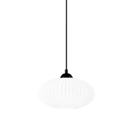 Luster na sajli HARMA 1xE27/15W/230V pr. 25 cm bijela/crna