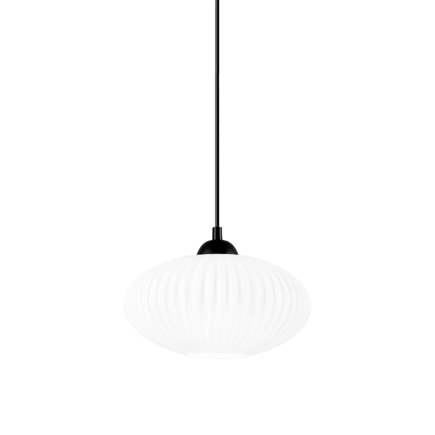 Luster na sajli HARMA 1xE27/15W/230V pr. 25 cm bijela/crna