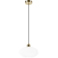 Luster na sajli HARMA 1xE27/15W/230V pr. 25 cm bijela/zlatna