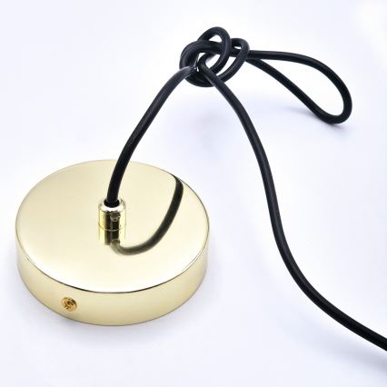 Luster na sajli HARMA 1xE27/15W/230V pr. 25 cm bijela/zlatna
