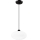 Luster na sajli HARMA 1xE27/15W/230V pr. 30 cm bijela/crna