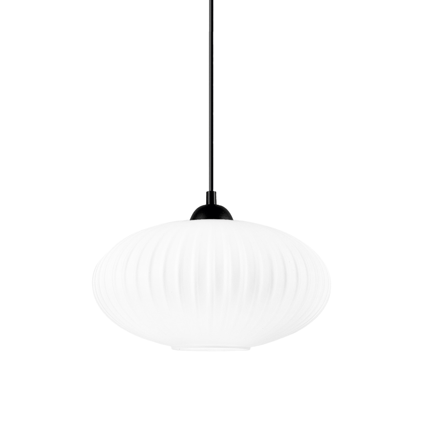 Luster na sajli HARMA 1xE27/15W/230V pr. 30 cm bijela/crna