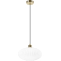 Luster na sajli HARMA 1xE27/15W/230V pr. 30 cm bijela/zlatna