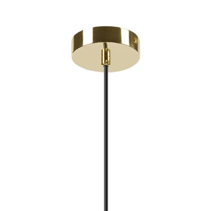 Luster na sajli HARMA 1xE27/15W/230V pr. 30 cm bijela/zlatna