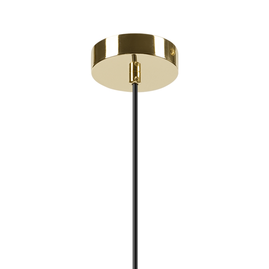 Luster na sajli HARMA 1xE27/15W/230V pr. 30 cm bijela/zlatna