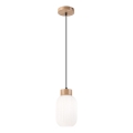 Luster na sajli HARMONY 1xE27/15W/230V pr. 14 cm bijela/hrast