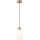 Luster na sajli HARMONY 1xE27/15W/230V pr. 14 cm bijela/hrast