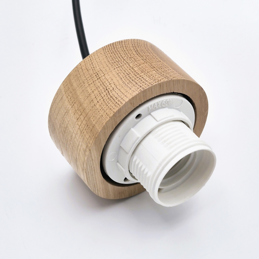 Luster na sajli HARMONY 1xE27/15W/230V pr. 14 cm bijela/hrast