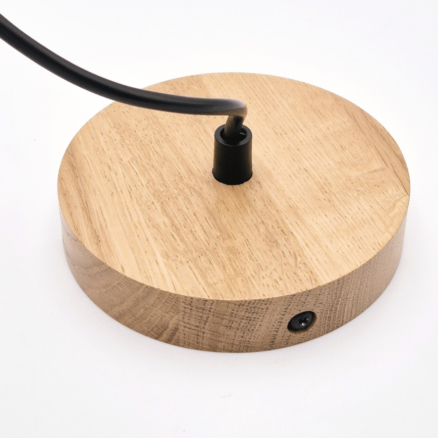 Luster na sajli HARMONY 1xE27/15W/230V pr. 14 cm bijela/hrast