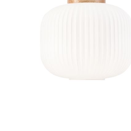 Luster na sajli HARMONY 1xE27/15W/230V pr. 20 cm bijela/hrast