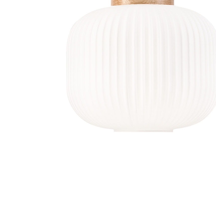 Luster na sajli HARMONY 1xE27/15W/230V pr. 20 cm bijela/hrast