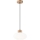 Luster na sajli HARMONY 1xE27/15W/230V pr. 25 cm bijela/hrast
