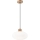 Luster na sajli HARMONY 1xE27/15W/230V pr. 30 cm bijela/hrast