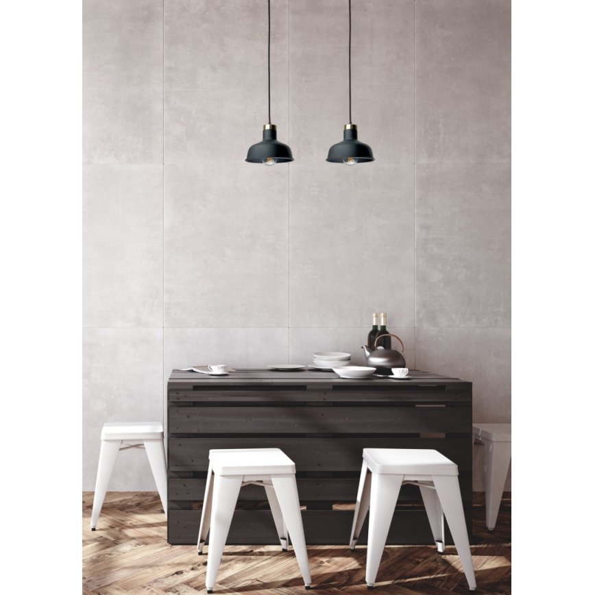 Luster na sajli HEBE 2xE27/60W/230V crna