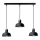 Luster na sajli HEBE 3xE27/60W/230V crna