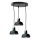 Luster na sajli HEBE 3xE27/60W/230V crna