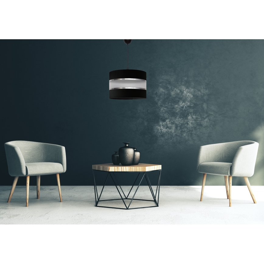 Luster na sajli HELEN 1xE27/15W/230V crna