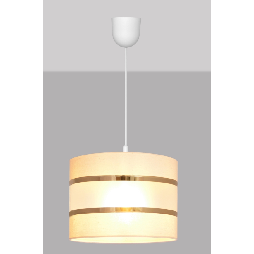 Luster na sajli HELEN 1xE27/15W/230V krem