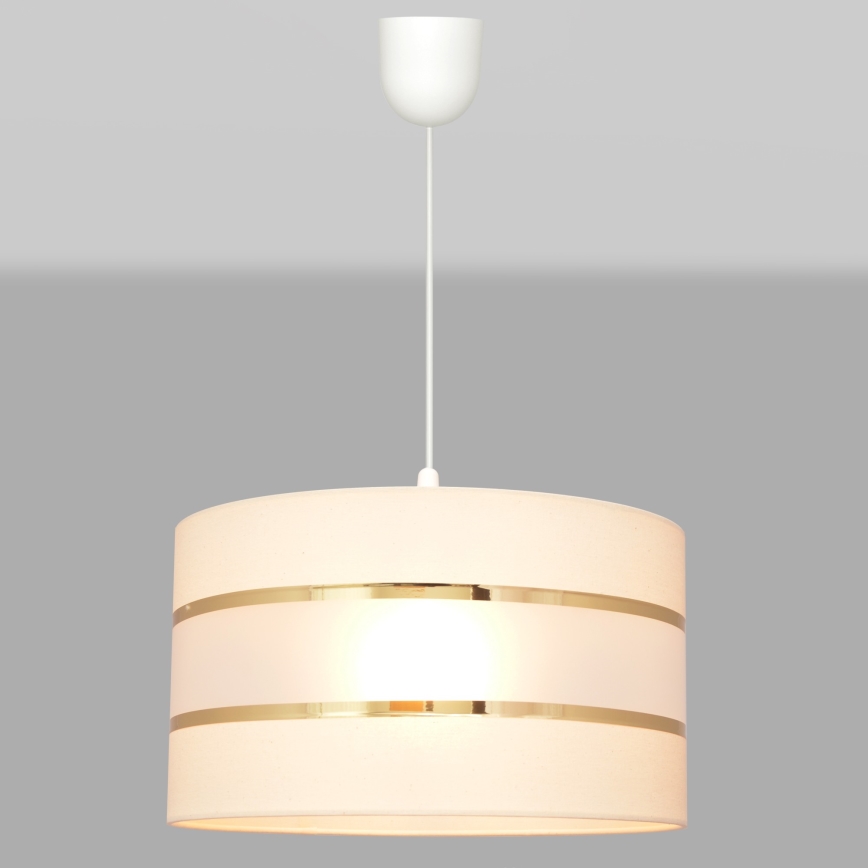 Luster na sajli HELEN 1xE27/15W/230V krem