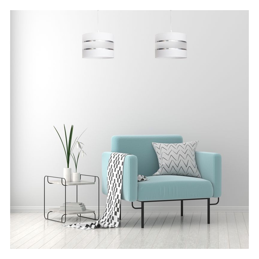 Luster na sajli HELEN 1xE27/15W/230V pr. 20 cm bijela